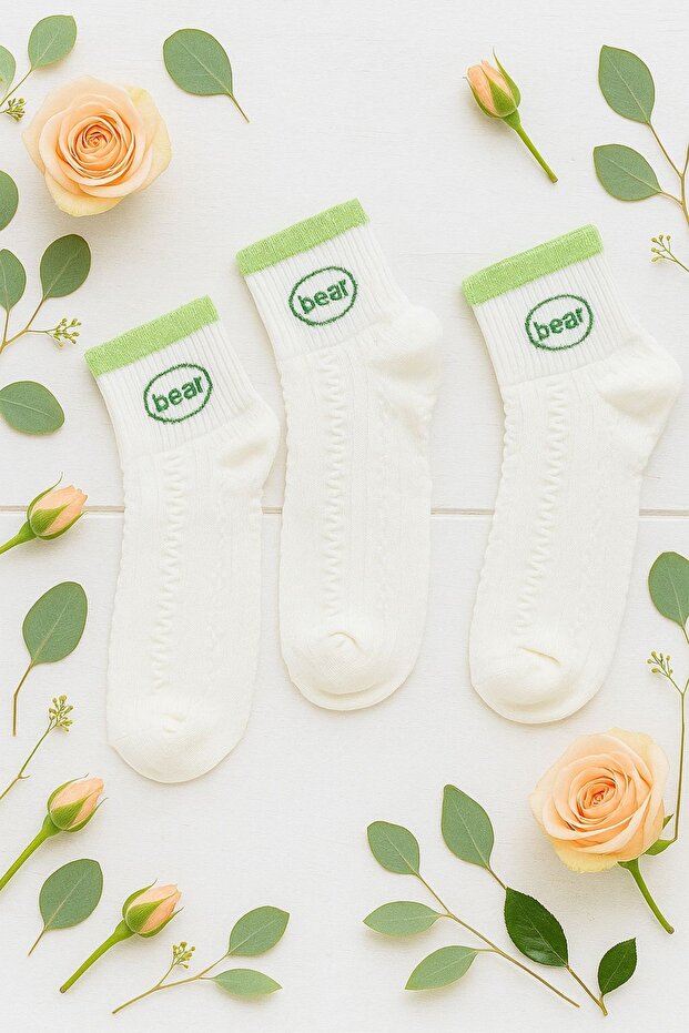 Patterned Seamless Socks 3-Pack - 1