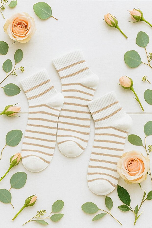 Patterned Seamless Socks 3-Pack - 1