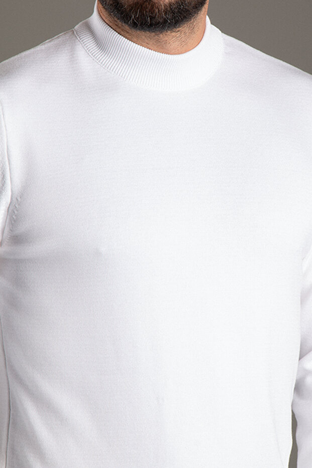 Erkek Bej Basic Balıkçı Triko - 3