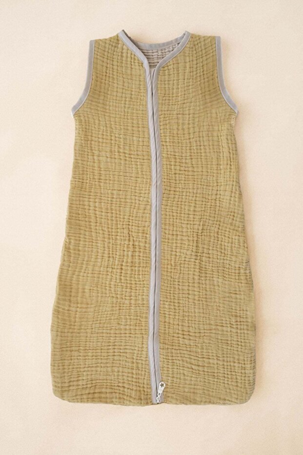 Cotton Muslin Baby Sleeping Bag Yellow