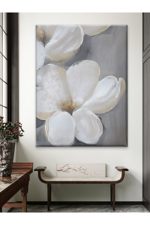 ÇİÇEK BASKI KANVAS TABLO - 2