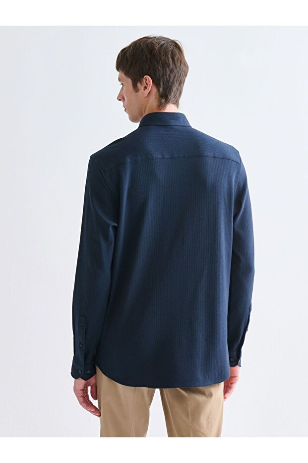 SOUTHBLUE Slim Fit Uzun Kollu Erkek Gömlek - 4