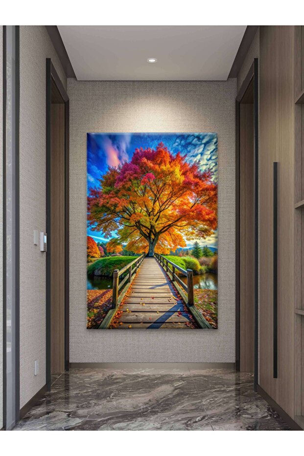 SONBAHAR GEÇİDİ BASKI KANVAS TABLO - 7