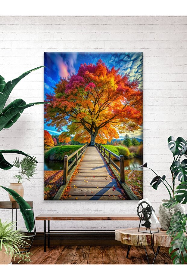 SONBAHAR GEÇİDİ BASKI KANVAS TABLO - 1
