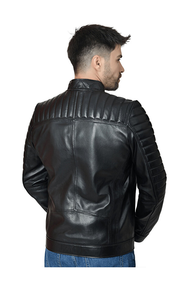 سترة جلدية للرجال 2520 - 6