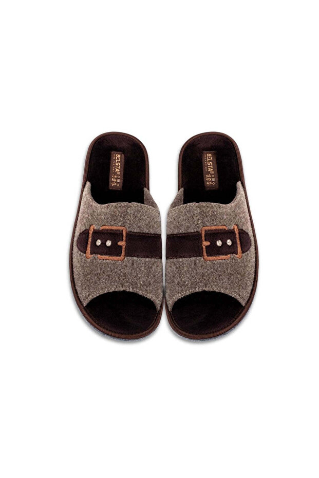 Beige felt slippers - 3