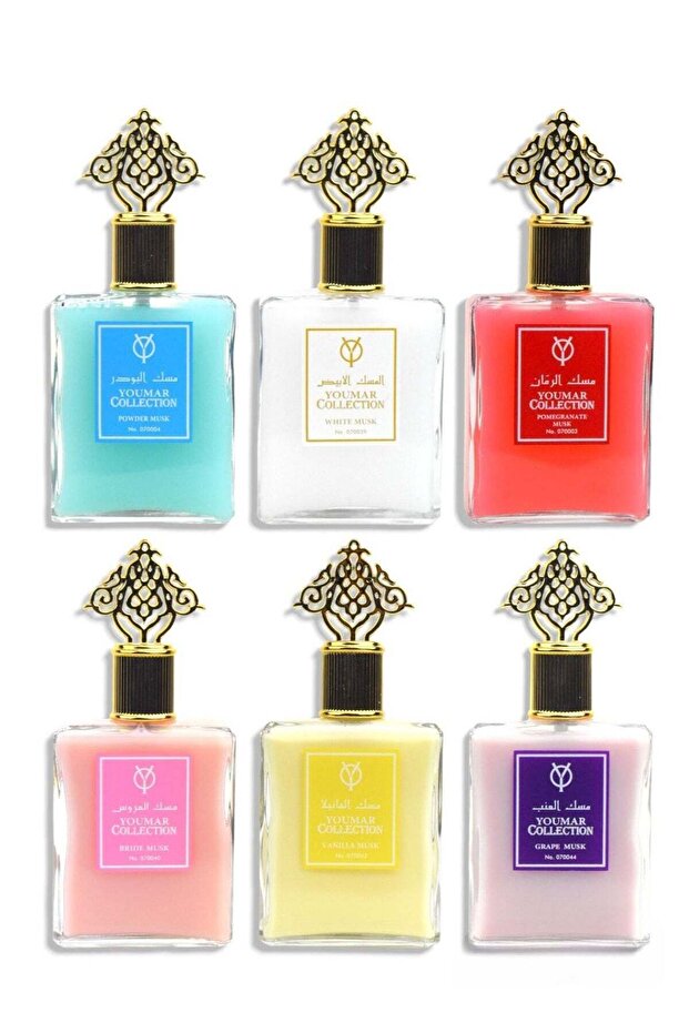 مجموعة عطور المسك الفاخرة من يومار للجنسين 100 مل (6 قطع)