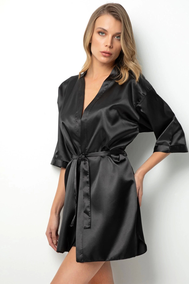 Rochie scurtă din satin Nilay 652 - 2