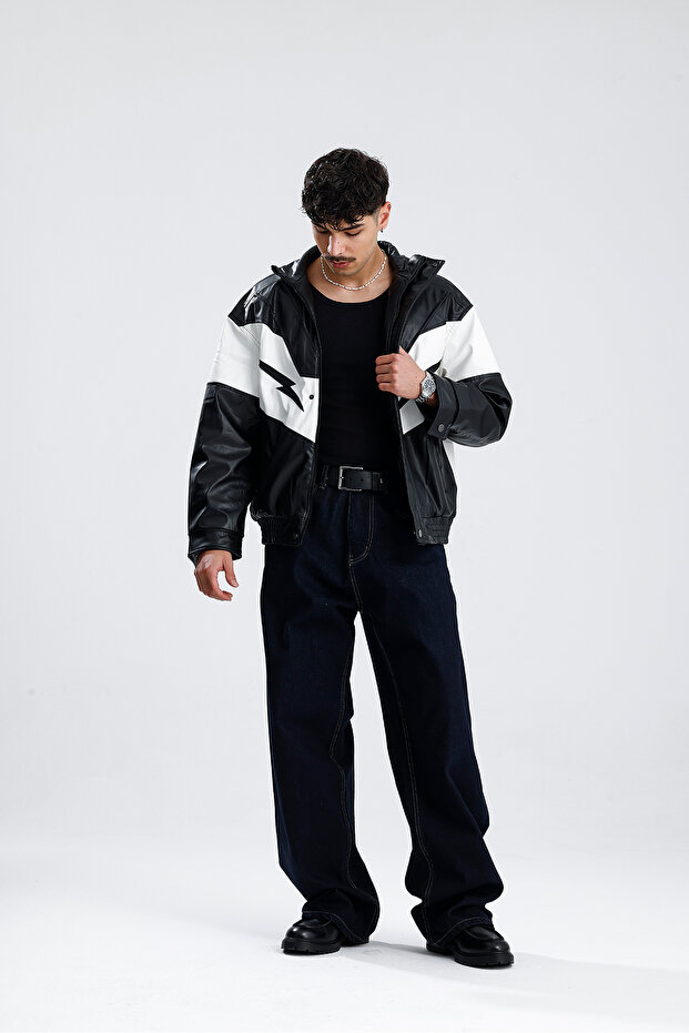 ATE Basic Lacivert Baggy Kot Pantolon - 6
