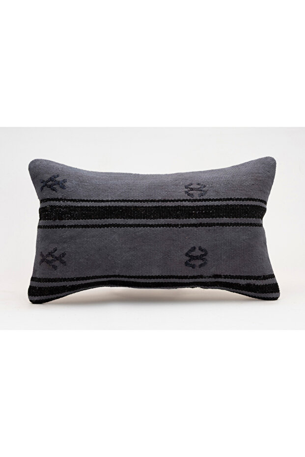 Vintage Throw Pillow Cover Made from Handmade Rug, Wool, 30X50 cm