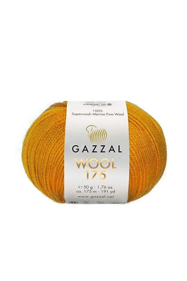 Wool 175 100% Superwash Merino Wool – Knitting Yarn, 50g / 175m-313-1 Piece