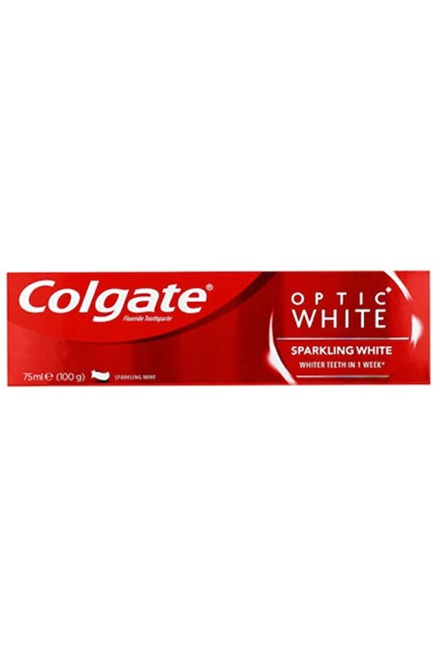 Pasta de Dinti, Colgate, Optic White, Sparkling White, Efect de Albirea Dintilor Intensiv, cu Peroxi - 1