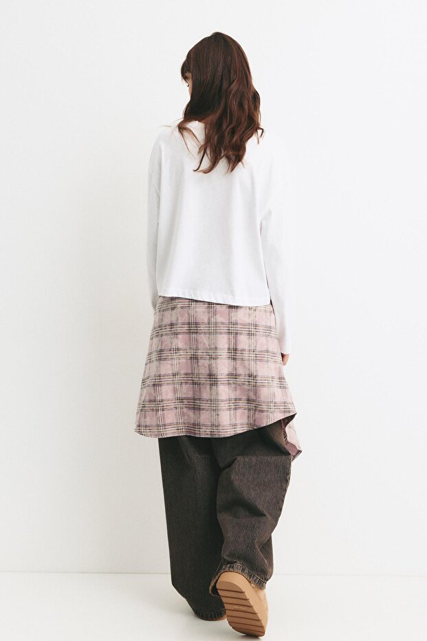 Boxy uzun kollu tişört - 4