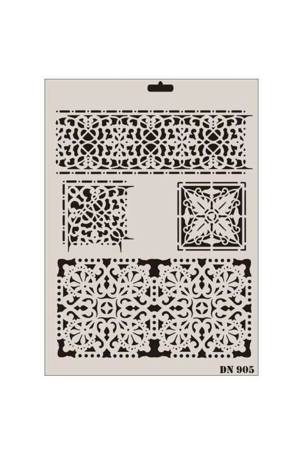 سلسلة دانتيل غنية DN-905 ستانسل 35x25 سم