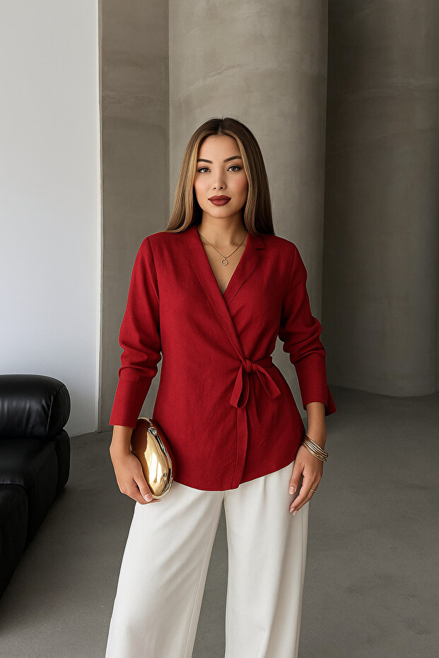 Bağlamalı model gömlek - 1