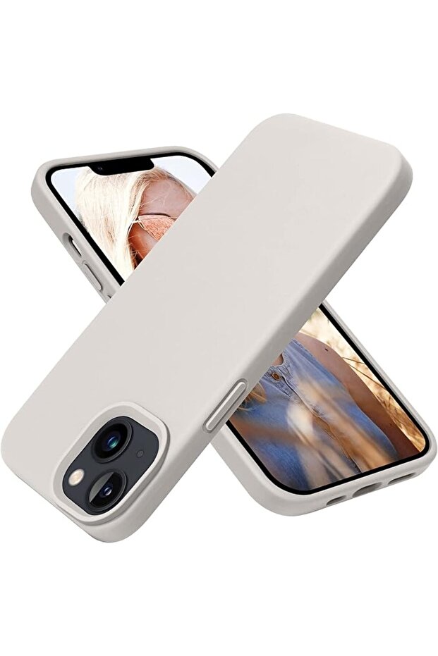 Designed for iPhone 13 Case, Silicone Shockproof Slim Thin Phone Case for iPhone 13 6.1 inch Stone