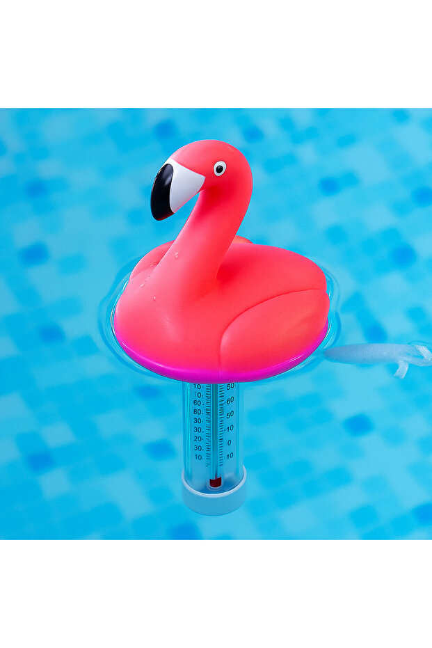 Flamingo Floating Thermometer for Pool, Hot Tub, Spa, Pool Float, 2 Scales - 2