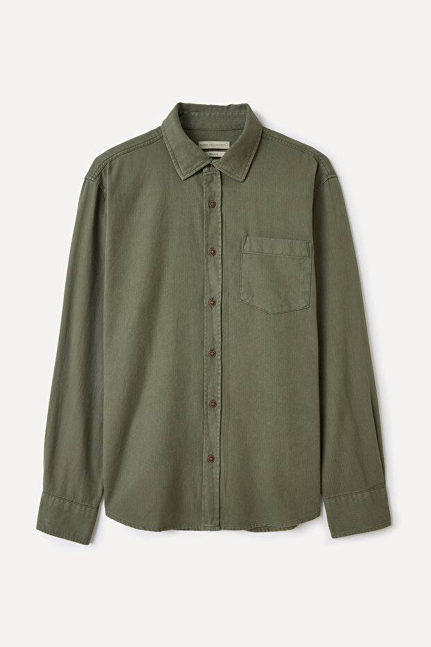 REGULAR FIT UZUN KOLLU CASUAL GÖMLEK - 1