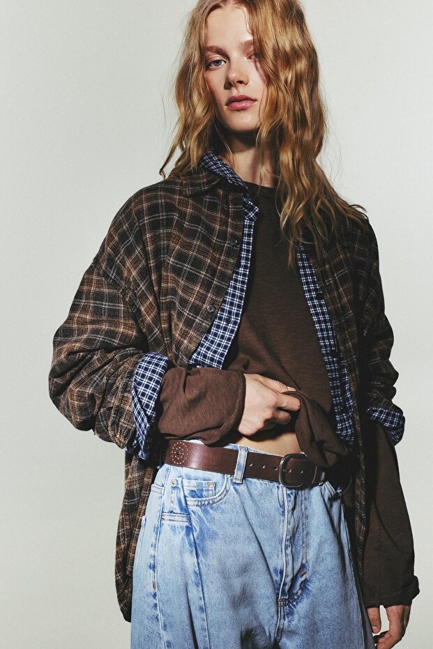 Zımbalı suni deri kemer - 3