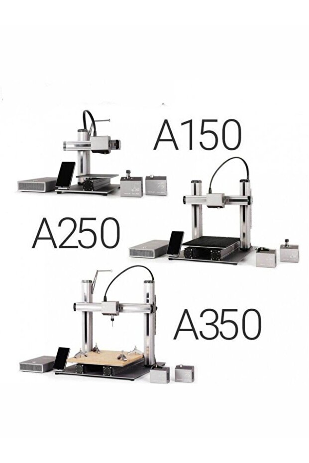 2.0 A150 Modüler 3 In 1 3D Printer: 3dp, 1.6W Lazer, Cnc - 3