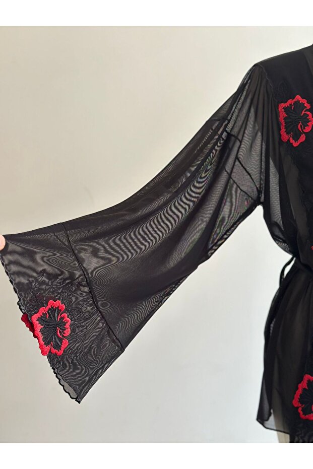 Dantel Detaylı Sabahlık - 3