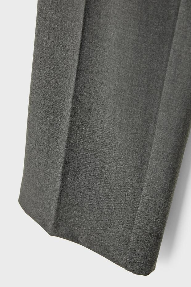 Geniş paça kumaş pantolon - 8
