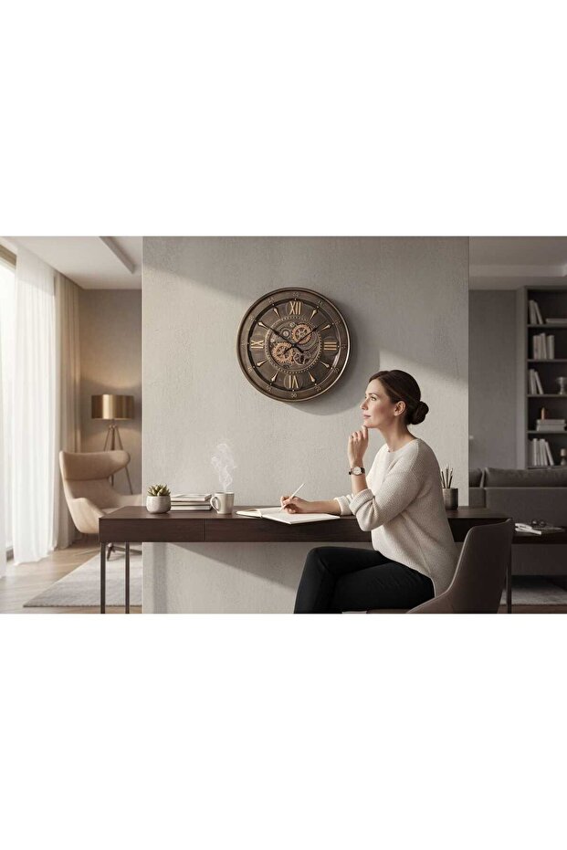 Çarkllı Duvar Saati - 2