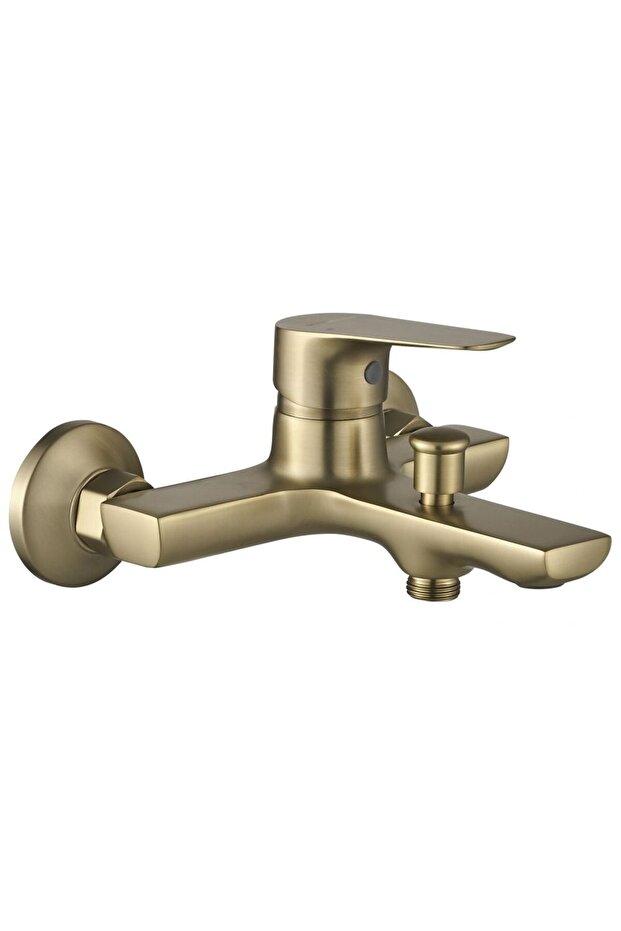 Milano Bayz Bath Shower Mixer – Brass Construction with Sleek Design Matt Gold Finish