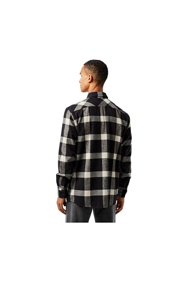 Regular Fit Ekose Siyah Erkek Gömlek CH2533.031 - 2