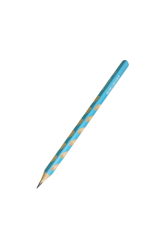Jumbo Right-Handed Left-Handed Grip Pen Ellipse Indented Triangle Pencil My First Pen - Turquoise (Light Blue)