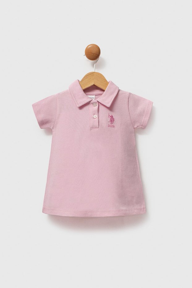 U.S. Polo Assn Baby Girl Pink Dress