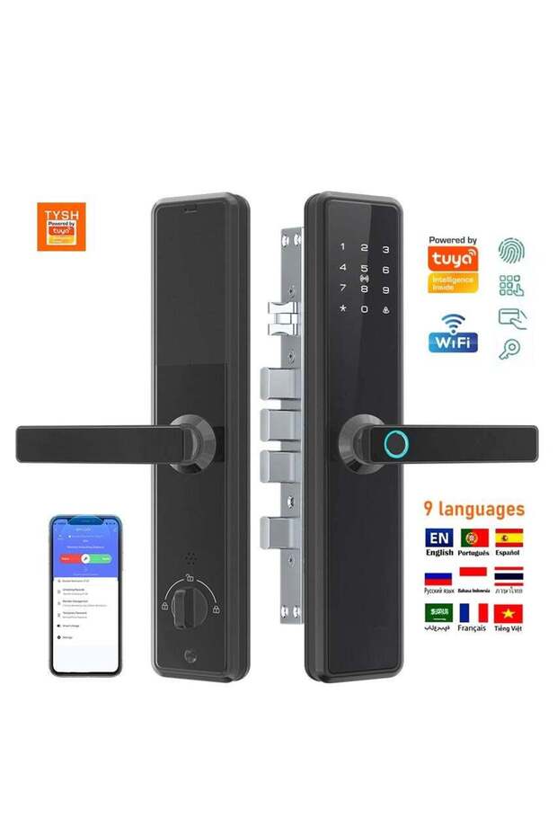 Smart Digital Door Lock – Remote Control, Fingerprint & Passcode - 1