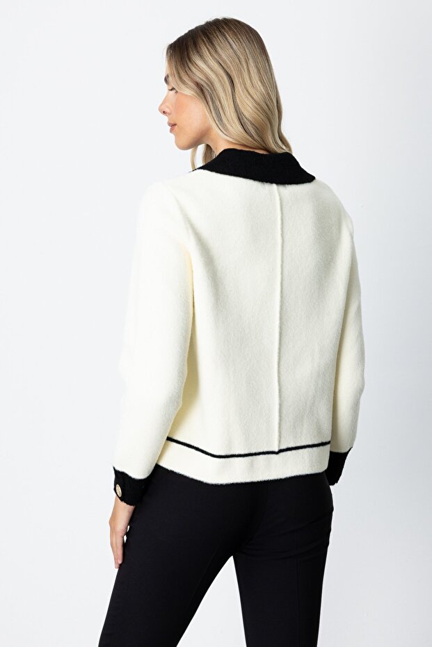 Çıt Çıtlı Cepli Ceket - 4