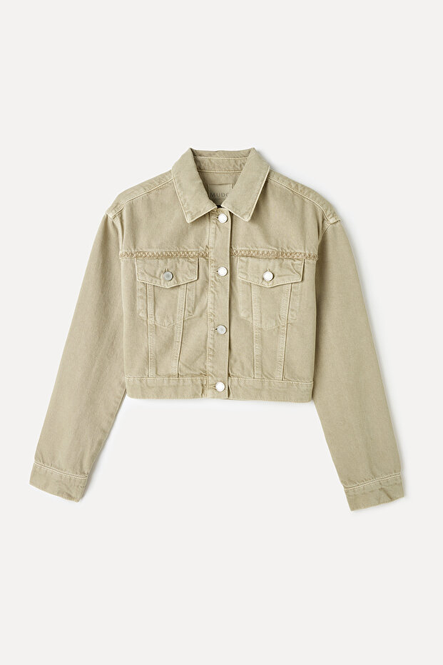 NAKIŞLI JEAN CEKET - 5