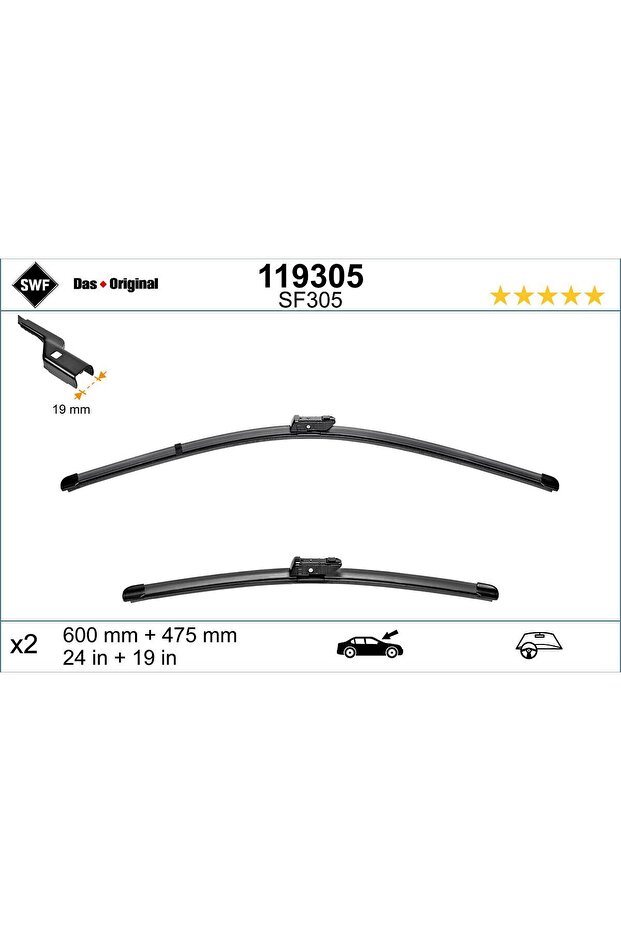 Windshield Wiper Blade 119305 - 1