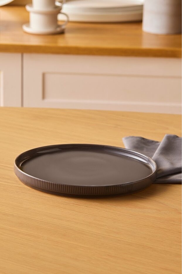 Massimo Pasta Tabağı Antrasit 21 cm - 1