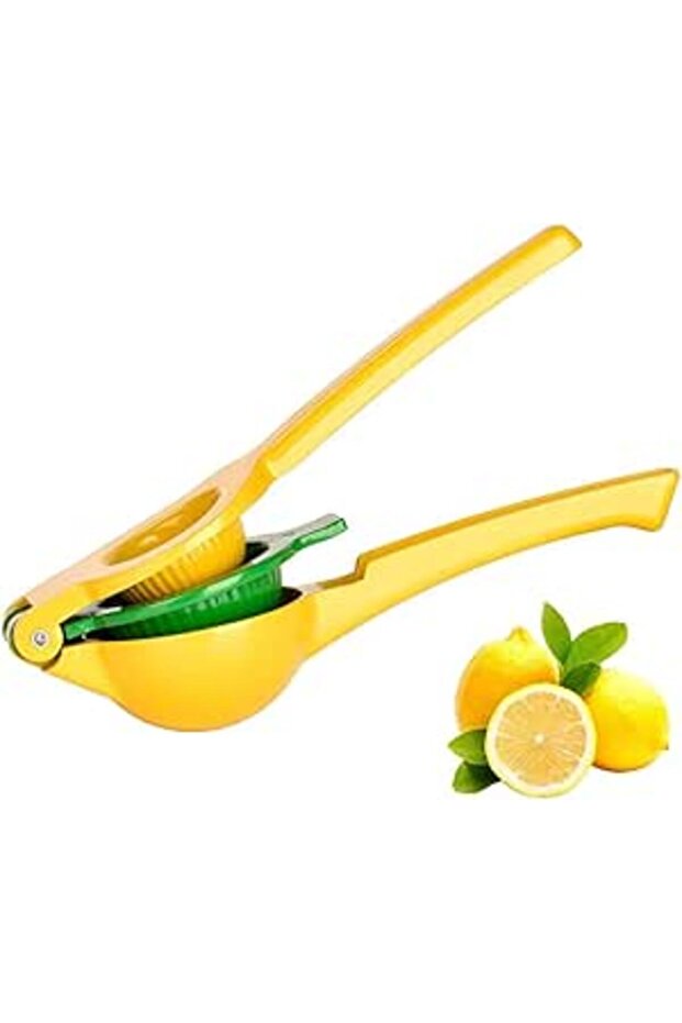 Mercenbon Lemon Lime Squeezer, Heavy Duty Metal Manual Hand Juicer Press for Lemons, Limes Citrus Fr