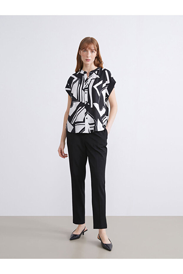 Esvab • Modern & Distinctive Women's Trousers with Waist Drawstring