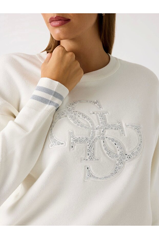 Sylvie Kadın Beyaz Triko W5BR42Z26I2-G012 - 4