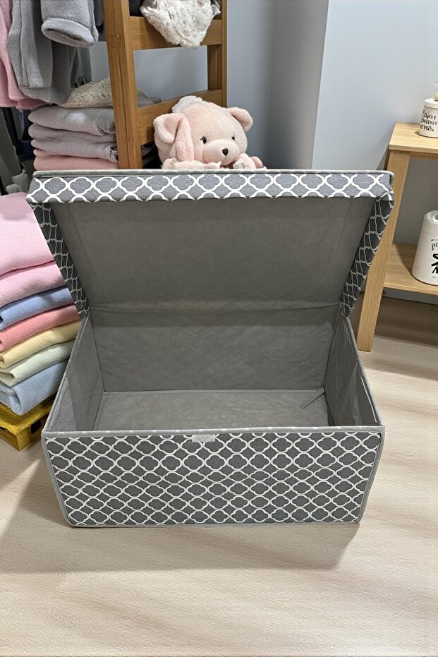 MİNİ ÇOK AMAÇLI KUTU HURÇ,ORGANİZER,HURÇ,OYUNCAK KUTUSU,SAKLAMA KUTUSU 30X40X25 - 1