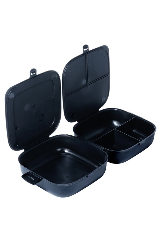 Compartmented Lunch Box 2x700ml black