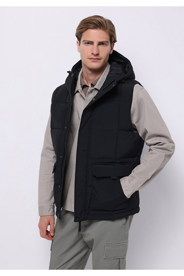 Regular Fit Erkek Lacivert Yelek - 1
