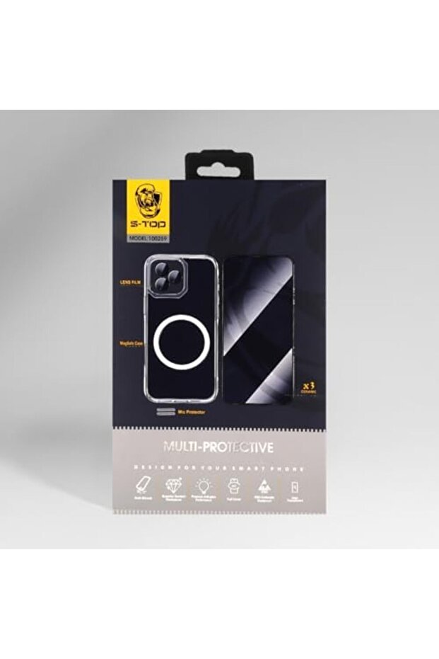 S-Tob Full Protection Package 8 in 1 for iPhone15 - Includes Case, Camera Protector, PUBG F - 5