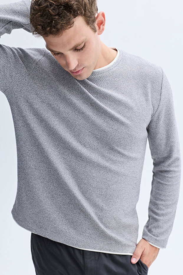 BİSİKLET YAKA SWEATSHIRT - 3