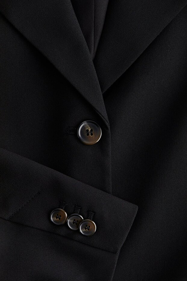 Tek Sıra Düğmeli Blazer - 6