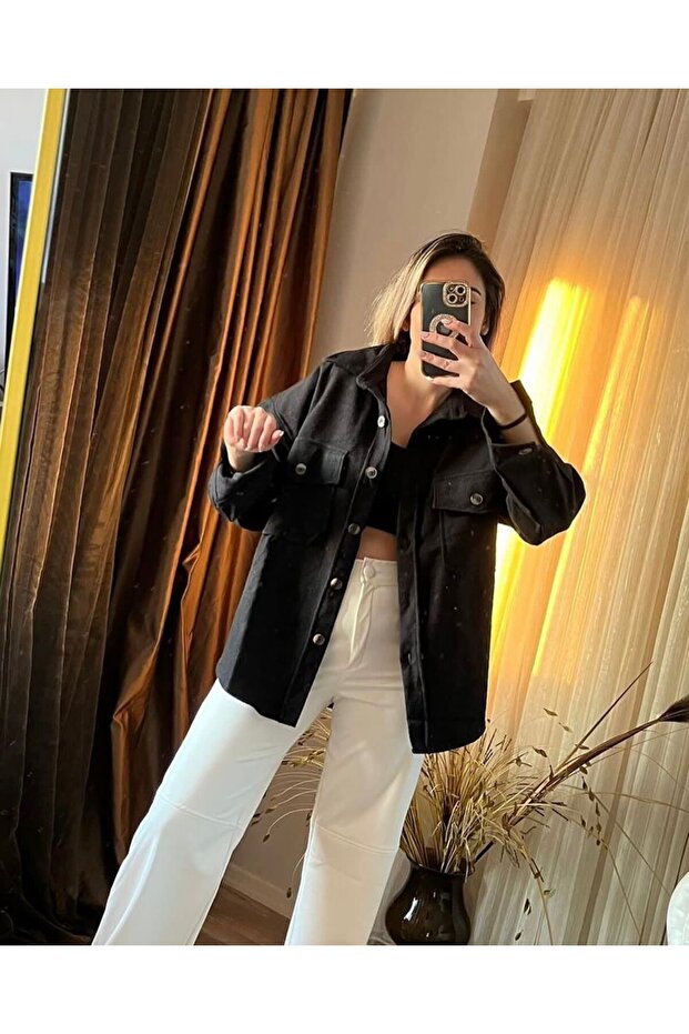 Kaşe Ceket Gömlek - 1