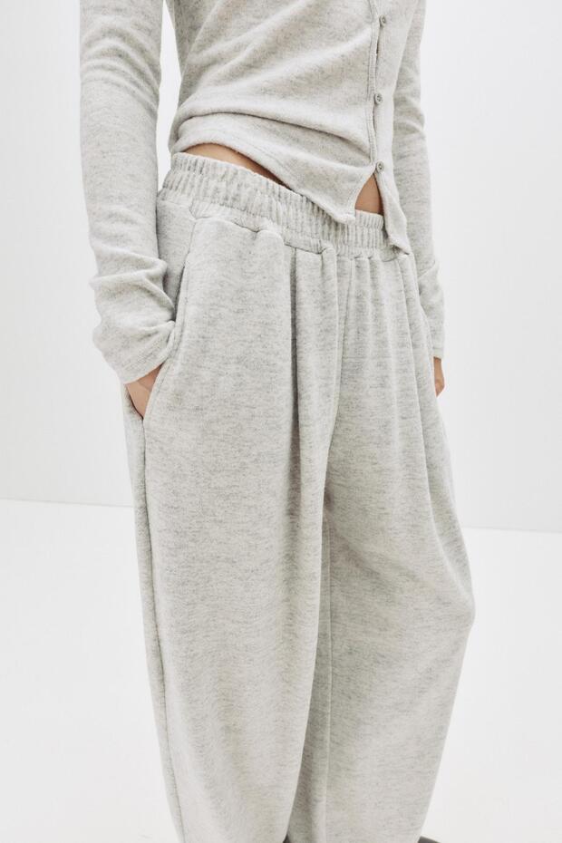 Yumuşak dokunuşlu barrel pantolon - 4