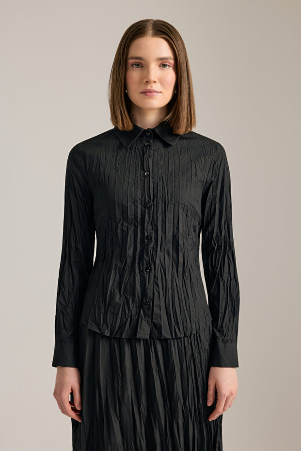 Kraşlı Cotton Gömlek - 2