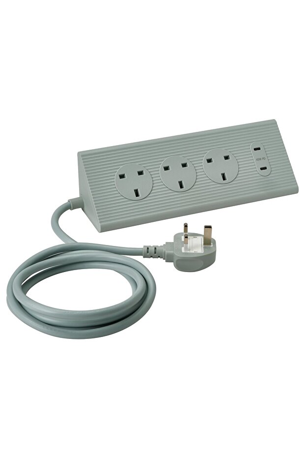 SKOTAT Extension cord, green, 1.8 m