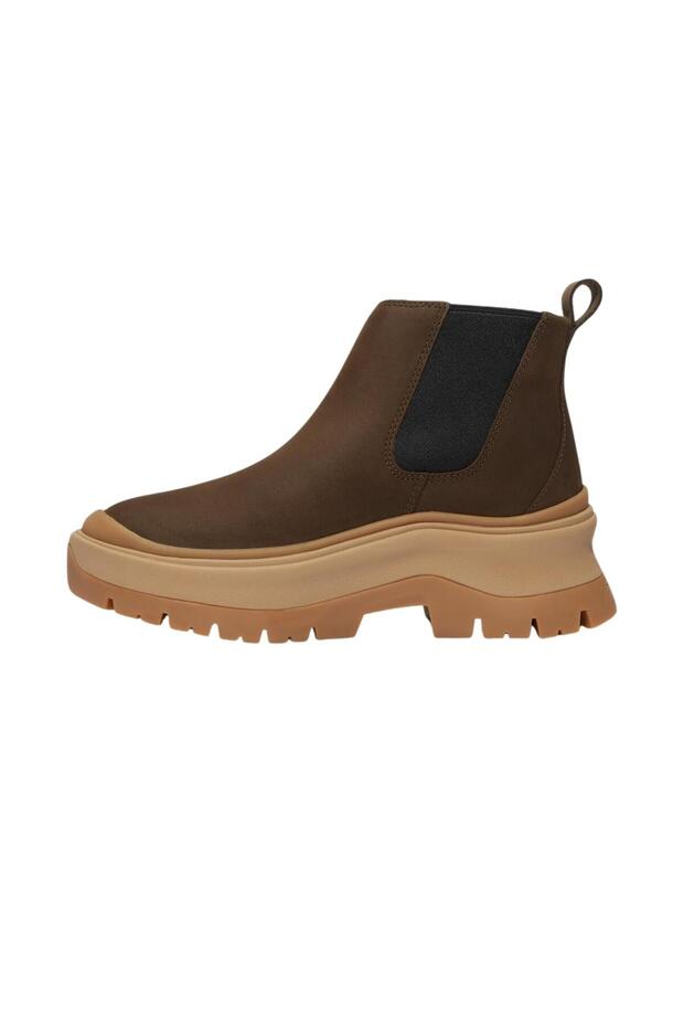 B0A28XMW071-R Roxie Lane Mıd Chelsea Boot Kadın Bot Ve &amp;Ccedil;izme Kahve - 1